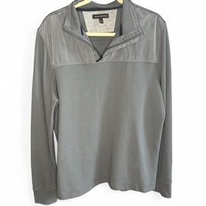 Banana Republic 1/4 Zip Gray Thermal Pullover – Men’s Size L